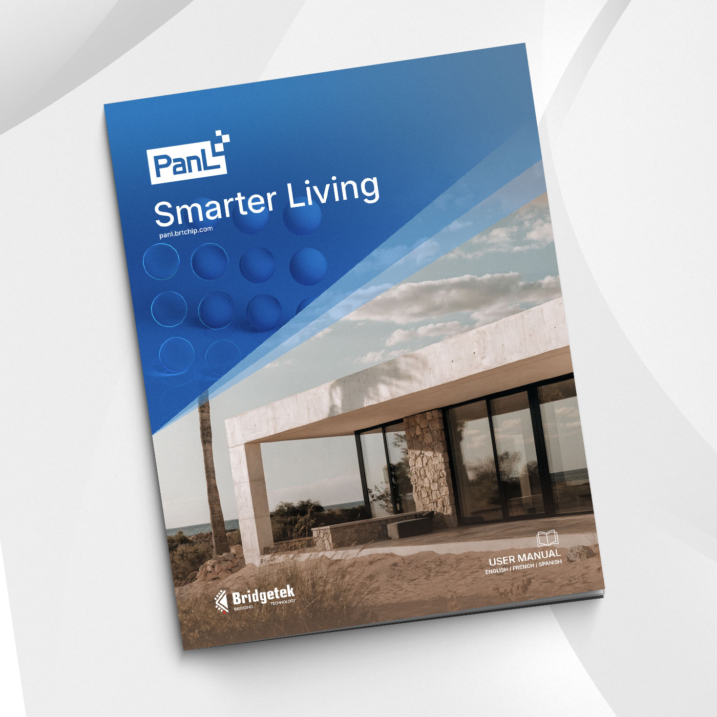 PanL Smarter Living user manual cover design